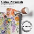 thumbnail image 2 of Outdoor Curtains for Patio Waterproof, Pink Orange Flowers Outdoor Privacy Panels Grommet, Spring Floral Farmhouse Botanical Rustic Blackout Outside Curtains for Porch/Cabana 54"x95", 1 Panel, 2 of 8