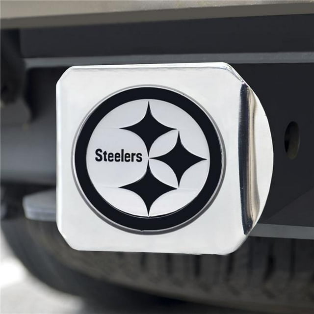 Pittsburgh Steelers Hitch Cover Chrome Emblème sur Chrome