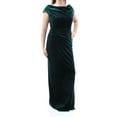 thumbnail image 4 of VINCE CAMUTO Womens Green Sleeveless Full-Length Pencil Party Dress Size: 14, 4 of 5
