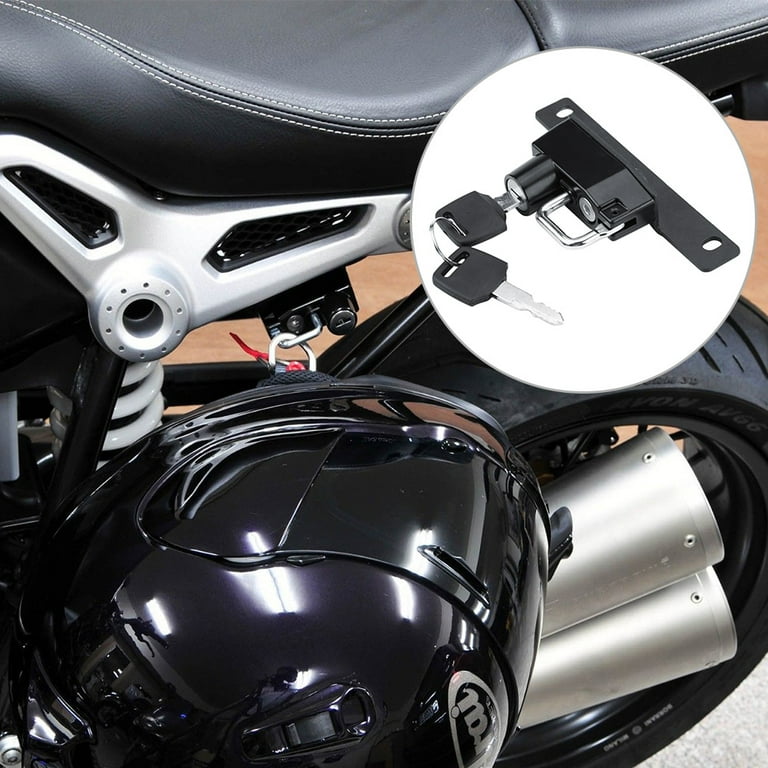 motorcycle helmet hook lock