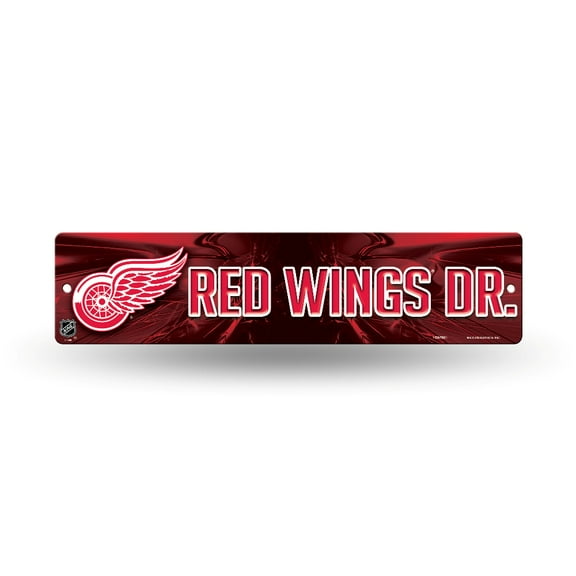 Detroit Hockey Red Wings Street Sign (16") Hang anywhere you choose. Garage, office, den, man cave, kids room