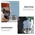 thumbnail image 3 of FOMIYES Plato Para Perro Y De Inoxidable Fácil De Limpiar Con Base Antideslizante Y Color Plata, 3 of 7