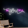 thumbnail image 3 of Handmadetneonsign Custom Be You Beautiful Neon Sign, Name LED Light, Text Led Sign, Personalized, 3 of 5