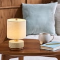 thumbnail image 2 of Better Homes & Gardens Nora 9.5" Mid Century Ceramic Portable Lamp White,Rechargeable Touch Table Lamp,5V 2A Faster Charging, 2 of 9