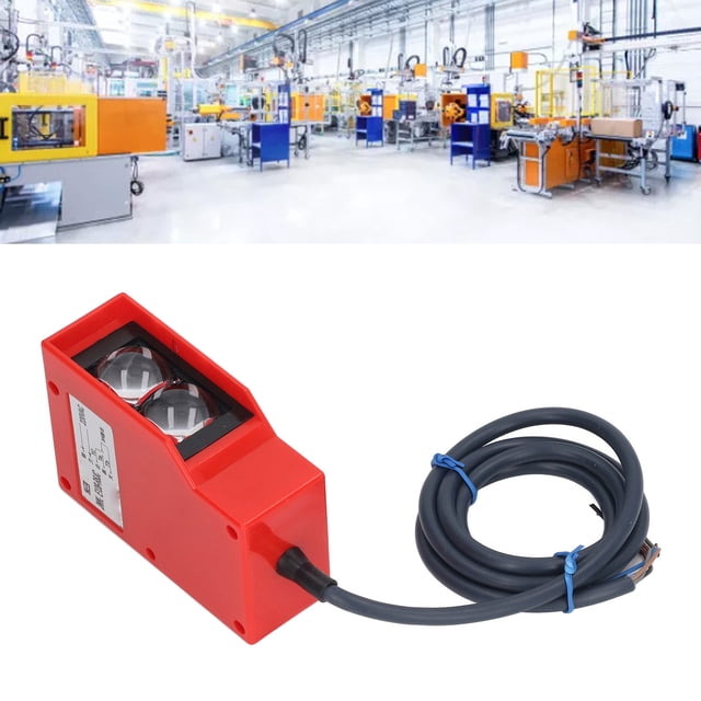 Sensor Fotoeléctrico de Reflexión Difusa, Interruptor de Evitación de Obstáculos de Distancia de DetecciónE de 20 Pies AC220V Transmisión de Recepción