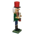 thumbnail image 3 of Northlight 14" Green and Red Traditional Standing Drummer Christmas Nutcracker, 3 of 5