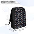 thumbnail image 4 of Cauagu Play Hockey Print Backpacks,Travel Daypack Casual Laptop Backpack Bookbag Fits 15 Inch Computer for Men Women, 4 of 8