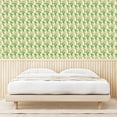 thumbnail image 3 of Ambesonne Springtime Peel & Stick Wallpaper for Home, Vintage Floral Yucca Art, 13"x100", Fern Green Mustard White, 3 of 5
