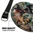 thumbnail image 4 of Aquaman Movie Aquaman vs Black Manta Round Leather Luggage Card Suitcase Carry-On ID Tag, 4 of 8