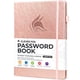 thumbnail image 1 of Libro contras. Clever Fox con pestañas. Org. dir. y contras. en línea. Libro reg. con pestañas alfab. Lib. tamaño grande para guardar contras. PC y web (rosa dorado), 1 of 3