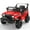 Red, variant on KALNUR 12V Ride on Toy Truck with Parent Remote Control, Kids Electric Car with Music and LED Lights,Black