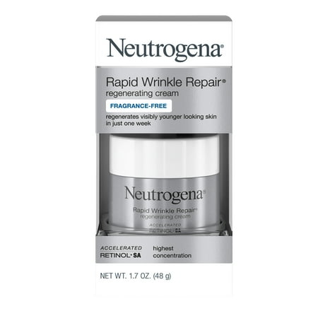 Neutrogena Rapid Wrinkle Repair Face & Neck Cream with Retinol, Anti-Aging, 1.7 (Best Anti Aging Cream Australia)