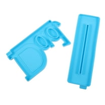 LOLIPPYY Blue Silicone Father's Day Photo Frame DIY Mold for Crafting Fun, Reusable and