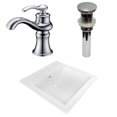 thumbnail image 1 of American Imaginations 21.5-in. W 1 Hole Ceramic Top Set In White Color - Overflow Drain Incl. AI-29989, 1 of 9