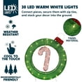 thumbnail image 4 of Joyfy 2 FT Candy Cane Yard Light Christmas Outdoor Decorations,30 LED Christmas Decorations,Christmas Yard Light with Stakes Decorations Outdoor Holiday Decor, 4 of 6