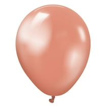 5 inch Kalisan Metallic Rose Gold Latex Balloons (100 Pack) - Party Supplies Decorations