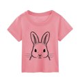 thumbnail image 2 of TSADFHJI Girls Shirts Size 10-12 Fall Girl Tops Size 14-16 Plus Summer Easter Bunny Shirt Toddler Girls Happy Easter T Shirt Kids Cute Bunny Rabbit Graphic Tees Tops 6-7 Years, 2 of 4