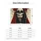 thumbnail image 5 of Fotbe Gothic Skull With Roses Manta de Franela con Estampado, Manta Ultrasuave para Cama, Sofá, Auto, Hipoalergénica y Antibolitas-80"x60", 5 of 6