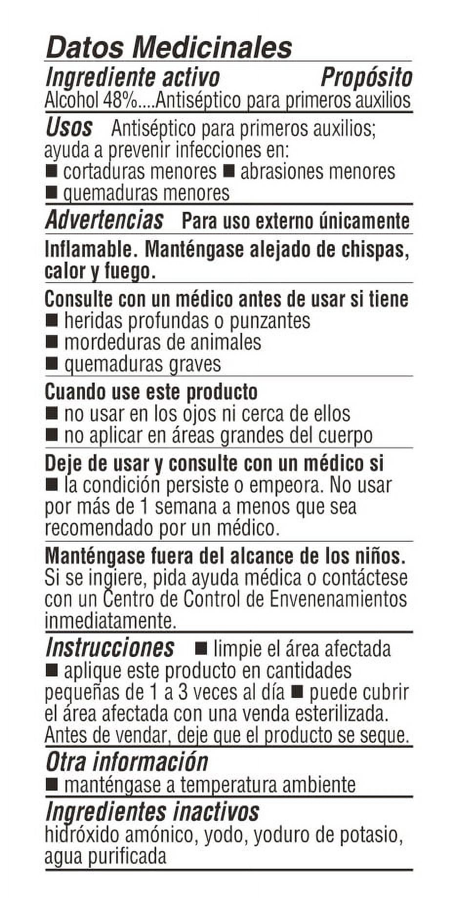 De La Cruz Decolorized Iodine First Aid Antiseptic 1 fl Oz (30 mL), 2 Pack - image 3 of 11