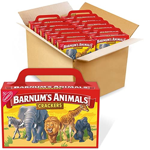 BARNUM'S Original Animal Crackers, Bulk Kids Snacks, H2FSD12 - 2.13 oz Boxes