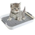 Corner Litter Tray Pet Toilet Potty Tray With Drainage Small