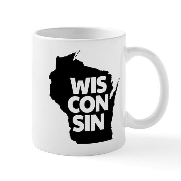 CafePress - Wisconsin - 11 oz Ceramic Mug - Novelty Coffee Tea Cup