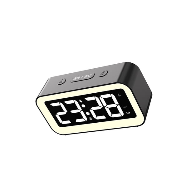 Reloj despertador digital Naiovety HA082671-01 Negro