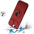 thumbnail image 4 of For iPhone 8 Plus/7 Plus Trendy Full Coverage with Camera Window [Magnetic Circle] with Rotational Ring Stand Hybrid Case - Red, 4 of 4