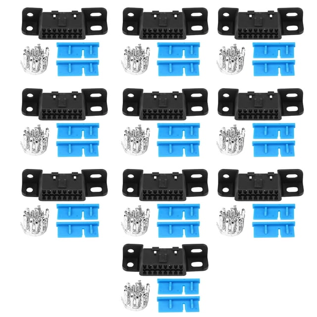 ABS 16Pins OBD2 Female Connector, Emale Connector, Diagnostic Cables For Car