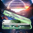 thumbnail image 4 of ELEHOLD Full Body Magnetic Case for iPhone 15 Pro Max,Built-in Front Screen Protector 360 Protection Compatible with Mag Safe Transparent Clear Shockproof Cover for iPhone 15 Pro Max,Green, 4 of 7