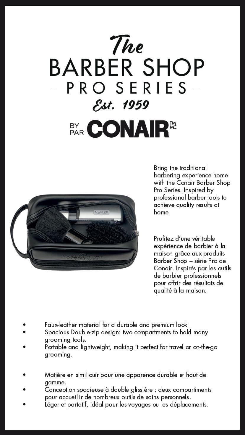 The Barbershop Pro Series Double Zip Organizer By Conair, Men's Organizer