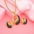 thumbnail image 2 of Estele Fashion Jewellery Necklace Set for Women: Gold Plated Oval Radiance Designer Necklace Set with Crystals for Women-7920 NKER, 2 of 2