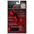 thumbnail image 4 of CSX Low Cut Ankle Sock Pro, Red on Black, Medium, 4 of 4