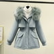 thumbnail image 5 of Chaqueta de plumón acolchada de algodón para mujer, abrigo de longitud media, Parka holgada, 2XL talla grande, Invierno, 5 of 5