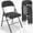 Black-6 pcs, variant on Ktaxon 4 Pack Folding Chairs Foldable Event Chairs with Metal Frame and Soft Fabric Cushion and Back Wedding Party Blue and Sliver