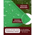 thumbnail image 2 of Play Platoon Weather Resistant Cornhole Bags - Set of 8 Regulation Size - Green & Black - Durable Duck Cloth for Tossing Game, Includes Tote Bag, 2 of 7