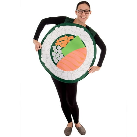 Boo! Inc. Sushi Roll Halloween Costume | Adult Unisex One-Size Funny Food Outfit