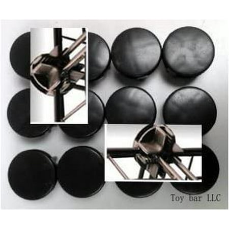 

Plastic Connectors For Wire Shelving Unit- Set Of 12 (Black)