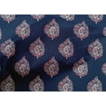 thumbnail image 4 of oneOone Cotton Poplin Navy Blue Fabric Leaves & Floral Block Sewing Fabric By The Yard Printed Diy Clothing Sewing Supplies 42 Inch Wide, 4 of 4