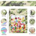 thumbnail image 3 of 100 Piece Reusable Mylar Zipper Bags with Clear Window and Multi-Colored Holographic Design Smell-Proof, Transparent Sample Bags 3.5x4.7 Inch, 3 of 6