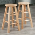 thumbnail image 7 of PJ Wood Classic Round-Seat 24" Kitchen Counter Stools, Natural (Set of 4), 7 of 7