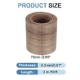 thumbnail image 2 of Bisel de Uxcell, Cinta de Veteado de Madera Pre-pegada Flexible para Bisel de Contrachapado con Adhesivo Termofusible para Muebles Nogal Negro 2.99" x 10 pies, 2 of 7