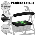 thumbnail image 5 of HELLHERO Carbon Style 2 Pack Rollator Walker Seat and Backrest Covers with Removable Non-Slip Fit, Breathable Fabric Rollator Walker Seat Covers for Park Neighborhoods, 5 of 10