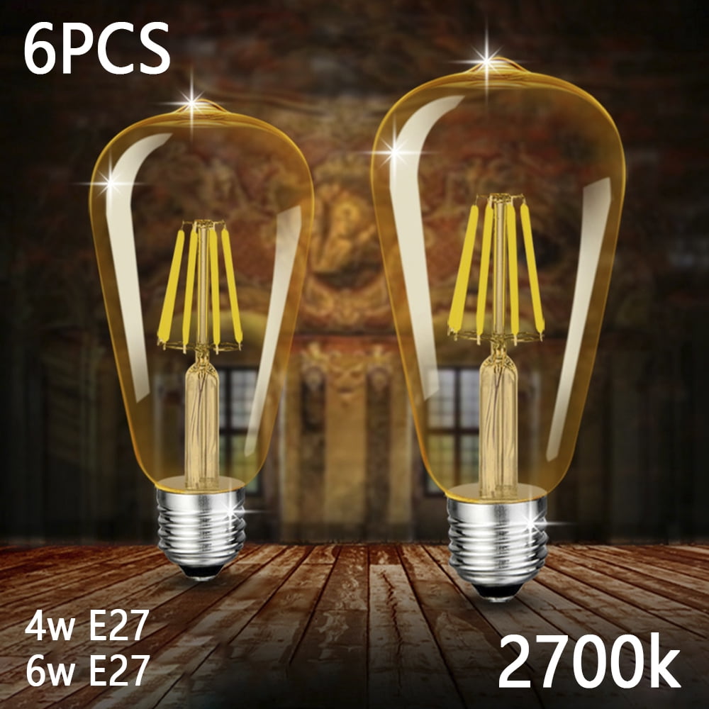 Vintage LED Edison Light Bulb Dimmable Filament E27 Decorative Industrial Lights 