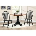 thumbnail image 2 of Pemberly Row Dining Side Chair Black/Cherry Solid Wood Set of 2, 2 of 5