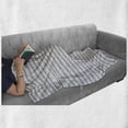 thumbnail image 6 of Cultural Soft Flannel Fleece Blanket, Boho Style Ethnic Tribal Motifs Traditional African Folk Shapes Feathers, Cozy Plush for Indoor and Outdoor Use, 50" x 60", Dark Blue Grey White, by Ambesonne, 6 of 6