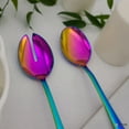 thumbnail image 5 of Elyon Tableware 3 Piece Reflective Rainbow Colored Stainless Steel Salad Servers, 5 of 7