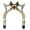 Colloidal high fork, variant on Pool Cue Rest Bridge Head, Solid Metal Construction for Long,Lasting Performance, Versatile Use