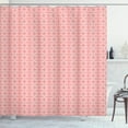 thumbnail image 1 of Ambesonne Russian Shower Curtain, Monochrome Slavic Motifs, 69"Wx70"L, Vermilion and White, 1 of 2