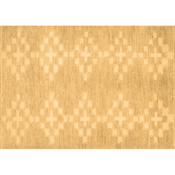Ahgly Company Indoor Rectangle Solid Brown Modern Area Rugs, 8' x 10'